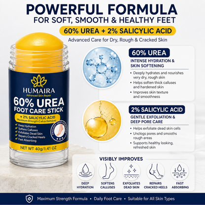 👉 HUMAIRA 60% Urea Foot Care Stick with 2% Salicylic Acid