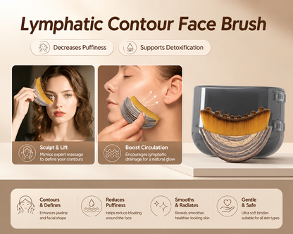 HUMAIRA Lymphatic Contour Face Brush – Facial Sculpting & Massage Tool