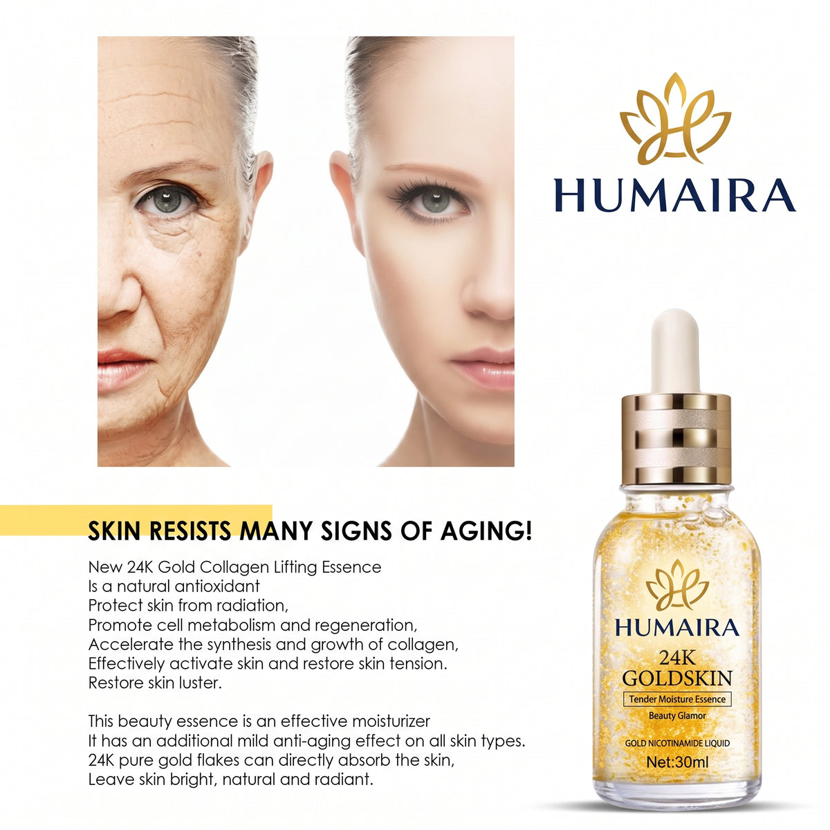 24K Gold Collagen Lifting Serum