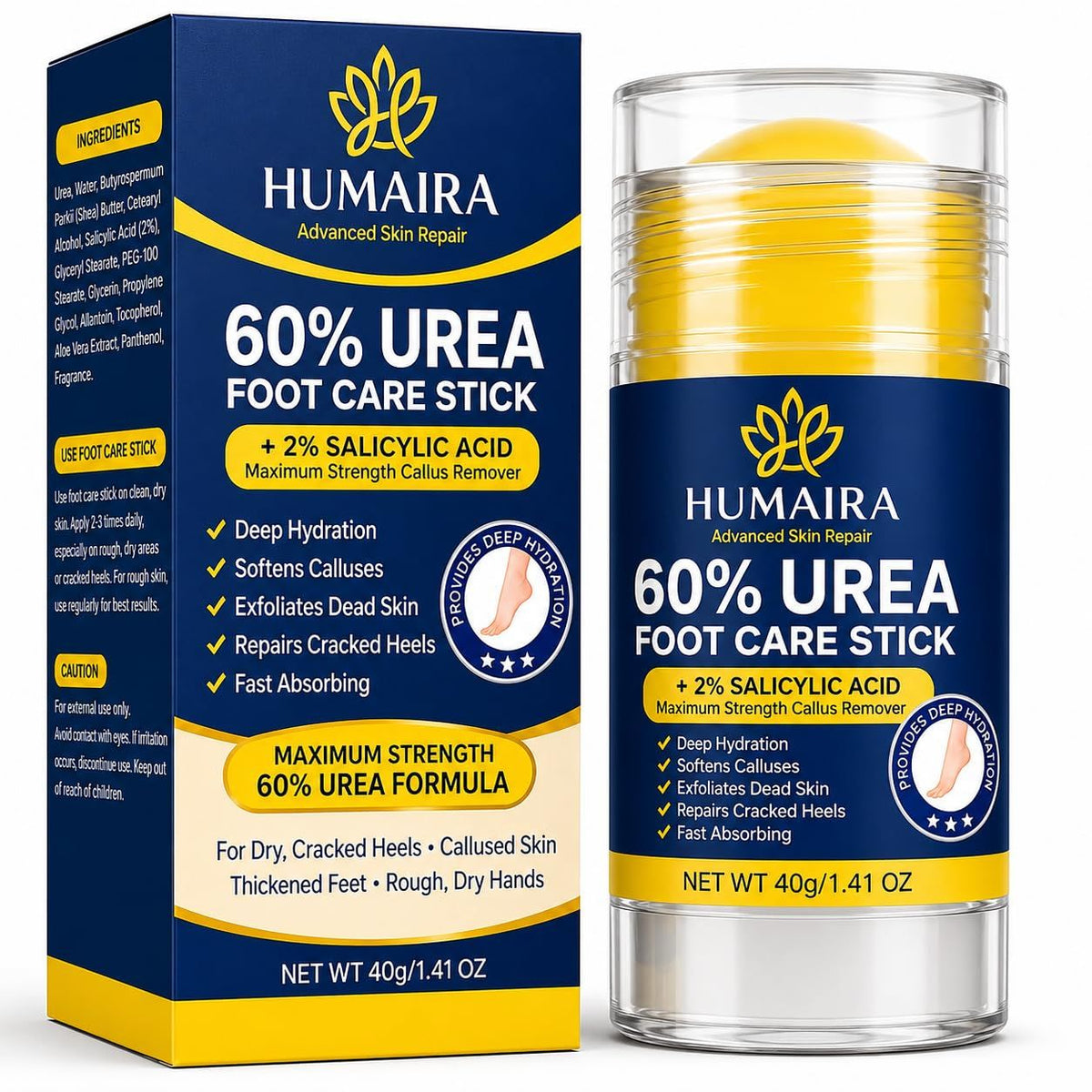 👉 HUMAIRA 60% Urea Foot Care Stick with 2% Salicylic Acid